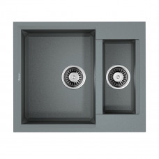 Кухонная мойка из искусственного камня Omoikiri SAKAIME 60-2 GR, leningrad grey, 4993554