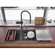 Мойка кухонная Omoikiri TAKI 74-U/IF-GB графит, 4997020
