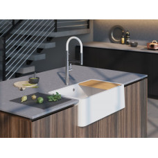 Кухонная мойка из искусственного камня Omoikiri TARENTO 83 WH, белый, 4993177