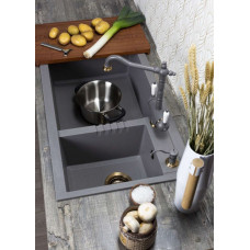 Кухонная мойка из искусственного камня Omoikiri TEDORI 86-2-LB GR 4993573