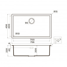 Мойка кухонная Omoikiri YAMAKAWA 75 INTEGRA-AZ azur blue, 4997272