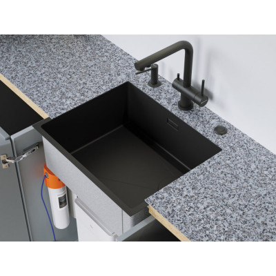 Смеситель для кухни Omoikiri Nagano GB, графит, 4994284