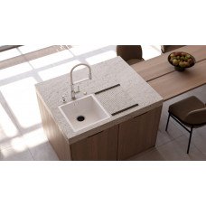 Смеситель для кухни Omoikiri Sinto 2 Plus C, хром/белый, 4994378 Смеситель для кухни Omoikiri Sinto 2 Plus C, хром/белый, 4994378