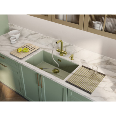 Смеситель для кухни Omoikiri Takamatsu-S LG, светлое золото, 4994476
