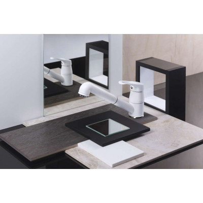 Смеситель для кухни Omoikiri Tateyama-S WH, белый, 4994138