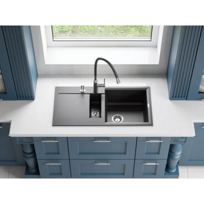 Смеситель для кухни Omoikiri Yatomi BN-GR  с гибким изливом, нерж сталь/leningrad grey, 4994251