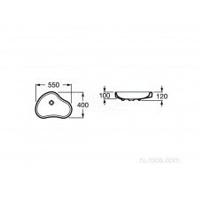 Раковина Roca Urbi 55х40 32722A000