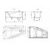 Ванна Roca Hall Angular 150х100 асимметричная левая белая ZRU9302864