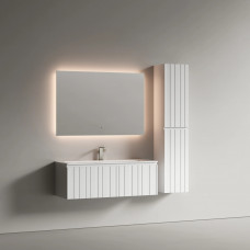 Тумба подвесная Ламель под раковину, белый матовый (bianco) LM120W 1190x445x406 Тумба подвесная Ламель под раковину, белый матовый (bianco) LM120W 1190x445x406