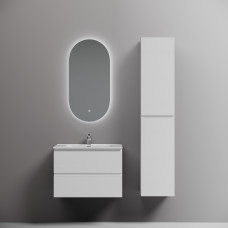 Тумба подвесная Sancos Folk с накладной раковиной Element, 70см, белый, FL70W + CN7007