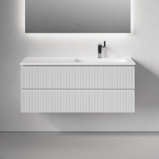 Тумба подвесная Sancos Snob R с накладной раковиной Grace, 120см, Bianco, SNR120RW + CN7021