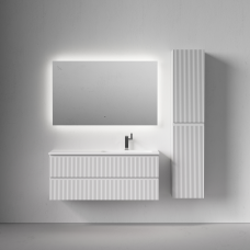 Тумба подвесная Sancos Snob R с накладной раковиной Grace, 120см, Bianco, SNR120RW + CN7021