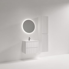Тумба подвесная Sancos Snob R с накладной раковиной Compact, 60см, Bianco, SNR60/39W + CN7025