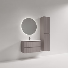 Тумба подвесная Sancos Snob R с накладной раковиной Compact, 80см, Doha Soft, SNR80/39SM + CN7026