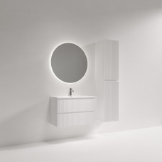 Тумба подвесная Sancos Snob R с накладной раковиной Compact, 80см, Bianco, SNR80/39W + CN7026