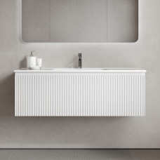Тумба подвесная Sancos Snob R 1.0 с накладной раковиной Element, 120см, Bianco, SNR1.0120W + CN7006 Тумба подвесная Sancos Snob R 1.0 с накладной раковиной Element, 120см, Bianco, SNR1.0120W + CN7006
