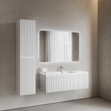 Тумба подвесная Sancos Snob R 1.0 с накладной раковиной Element, 120см, Bianco, SNR1.0120W + CN7006 Тумба подвесная Sancos Snob R 1.0 с накладной раковиной Element, 120см, Bianco, SNR1.0120W + CN7006