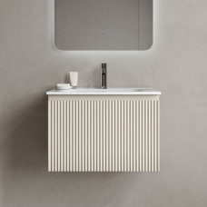 Тумба подвесная Sancos Snob R 1.0 с накладной раковиной Element, 60см, Beige Soft, SNR1.060CE + CN7001 Тумба подвесная Sancos Snob R 1.0 с накладной раковиной Element, 60см, Beige Soft, SNR1.060CE + CN7001