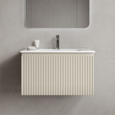 Тумба подвесная Sancos Snob R 1.0 с накладной раковиной Element, 70см, Beige Soft, SNR1.070CE + CN7007 Тумба подвесная Sancos Snob R 1.0 с накладной раковиной Element, 70см, Beige Soft, SNR1.070CE + CN7007