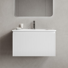 Тумба подвесная Sancos Snob R 1.0 с накладной раковиной Element, 70см, Bianco, SNR1.070W + CN7007 Тумба подвесная Sancos Snob R 1.0 с накладной раковиной Element, 70см, Bianco, SNR1.070W + CN7007