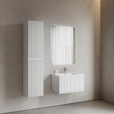 Тумба подвесная Sancos Snob R 1.0 с накладной раковиной Element, 70см, Bianco, SNR1.070W + CN7007 Тумба подвесная Sancos Snob R 1.0 с накладной раковиной Element, 70см, Bianco, SNR1.070W + CN7007