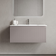 Тумба подвесная Sancos Snob R 1.0 с накладной раковиной Element, 90см, Doha Soft, SNR1.090SM + CN7002 Тумба подвесная Sancos Snob R 1.0 с накладной раковиной Element, 90см, Doha Soft, SNR1.090SM + CN7002