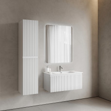 Тумба подвесная Sancos Snob R 1.0 с накладной раковиной Element, 90см, Bianco, SNR1.090W + CN7002 Тумба подвесная Sancos Snob R 1.0 с накладной раковиной Element, 90см, Bianco, SNR1.090W + CN7002
