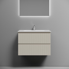 Тумба подвесная Sancos Snob T с накладной раковиной Element, 70см, Beige Soft, SNT70CE + CN7007 Тумба подвесная Sancos Snob T с накладной раковиной Element, 70см, Beige Soft, SNT70CE + CN7007