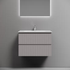 Тумба подвесная Sancos Snob T с накладной раковиной Element, 70см, Doha Soft, SNT70SM + CN7007 Тумба подвесная Sancos Snob T с накладной раковиной Element, 70см, Doha Soft, SNT70SM + CN7007