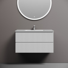 Тумба подвесная Sancos Snob T с накладной раковиной Element, 90см, Bianco, SNT90W + CN7002 Тумба подвесная Sancos Snob T с накладной раковиной Element, 90см, Bianco, SNT90W + CN7002