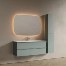 Тумба подвесная Вельта (Velta) под раковину, серо-зелёный 1195x445x500