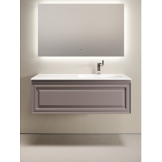 Тумба подвесная Very с накладной раковиной Element, 120см, Doha Soft, VR120RSM + CN7006R