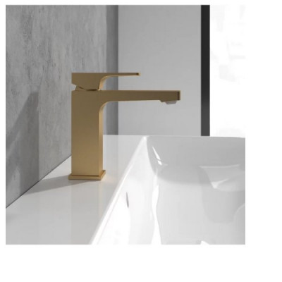 Смеситель для раковины Villeroy & Boch Architectura Square, золото сатинированное ,TVW12500100076